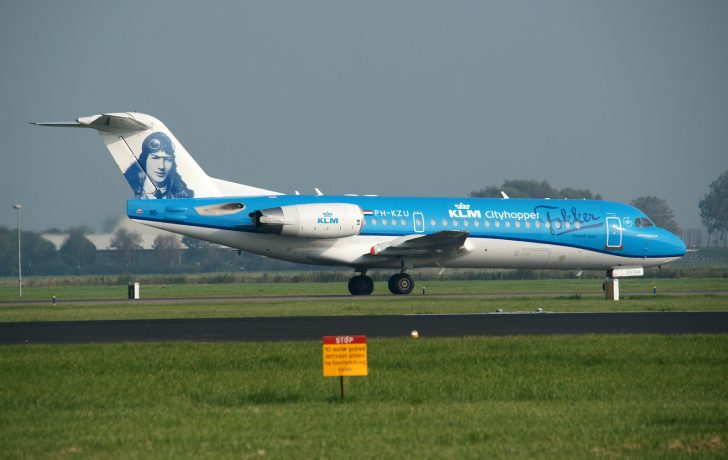 Fokker 70 PH-KZU KLM Cityhopper last flight from London Heathrow