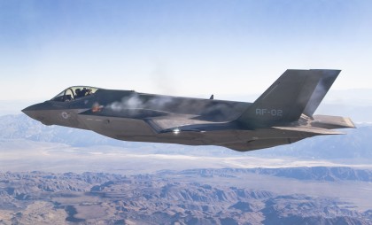 F-35A AF-2 First Aerial Gun Fire