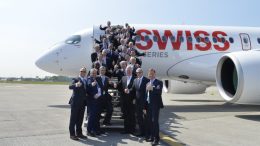 CS100 Swiss first passengers