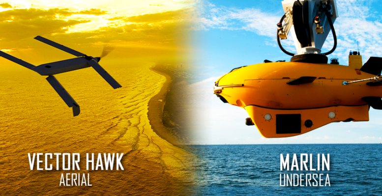 Marlin and Vector Hawk First Underwater Unmanned Aircraft Launch