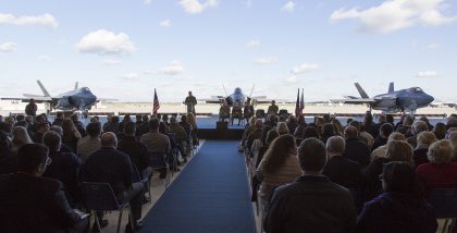 F-35C NAS Lemoore ceremony