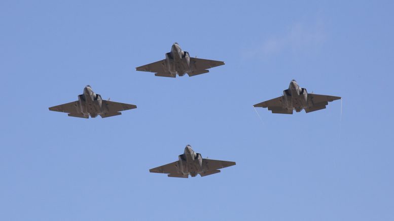F-35C VFA-125 NAS Lemoore Flyover
