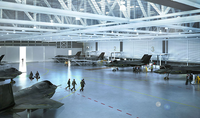 future F-35 Lightning II Maintenance and Finish facility at RAF Marham