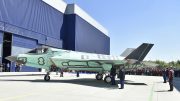 The first F-35B built at the Cameri, Italy, Final Assembly & Check-Out (FACO) facility rolls out May 5. (Aeronautica Militare Photo) (PRNewsfoto/Lockheed Martin Aeronautics ...)