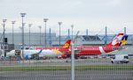 Airbus A320-214 F-WWDU Capital Airlines and Airbus A330-343 F-WWYI Thai AirAsia X