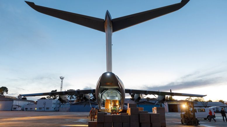 A400M Unload Masks Getafe Spain