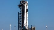 SpaceX Falcon 9 rocket, with Crew Dragon atop