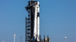 SpaceX Falcon 9 rocket, with Crew Dragon atop