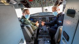 ATR and EASA crews celebrate the completion of the Flight Test