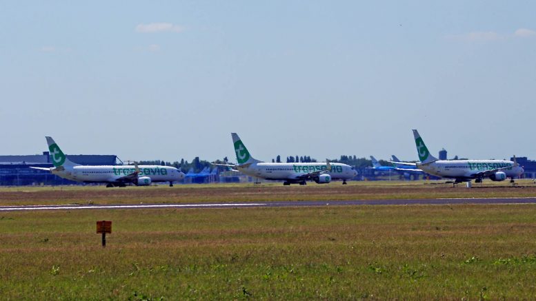 Covid-19 stored aircraft Amsterdam - Schiphol, Netherlands