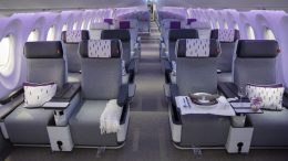 A220 full size cabin display