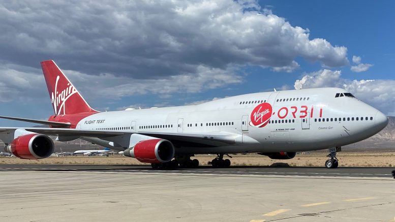 Virgin Orbit Boeing 747 Cosmic Girl