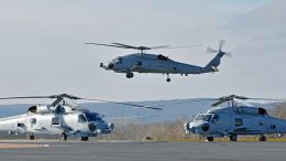 MH-60R SEAHAWK® helicopters for the Hellenic Navy await transfer to the U.S. Navy ahead of delivery to Greece in 2024. Photo by Lockheed Martin