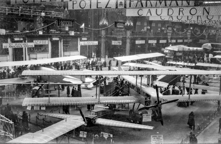 Paris Airshow at Grand Palais in Paris.