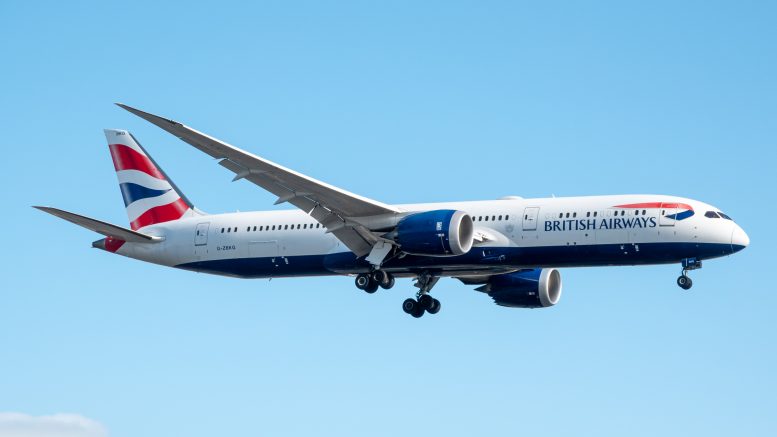 Boeing 787-9 Dreamliner G-ZBKG British Airways