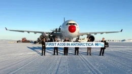 Hi Fly first landing A330 at Antartica