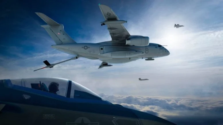 KC-390 Millenium with a centerline boom refueling system