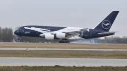 Lufthansa Airbus A380, registered D-AIMH