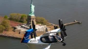 Joby’s aircraft flying past the Statue of Liberty - New York, NY (Photo: Joby Aviation)