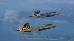 Prototypes 003 and 004 of the KF-21 Boramae Fighter Program.