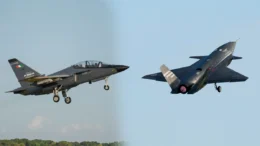 Leonardo M-346 airplanes and Bayraktar KIZILELMA unmanned fighter aircraft