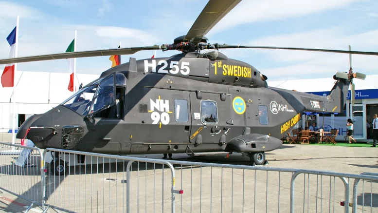 First NH90 TTH Swedish Air Force at the Paris Airshow 2005