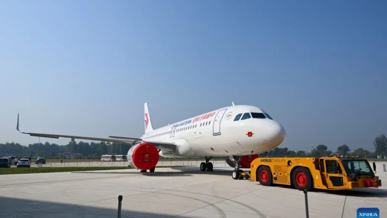 Airbus Delivers First A320neo for China Eastern Airlines Assembled at Second Tianjin Assembly Line to China Eastern Airlines