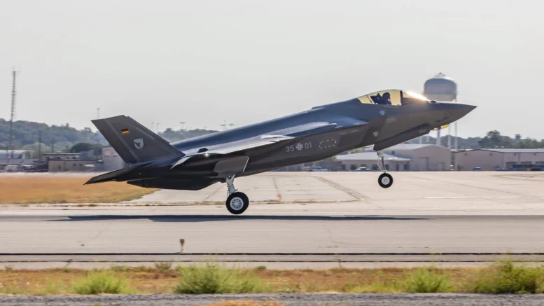 German Air Force F-35A Lightning II 35+01 Facebook German Embassy Washington