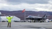 Royal Danish Air Force F-35A Lightning II at Kangerlussuaq Airport in Greenland