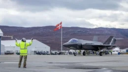 Royal Danish Air Force F-35A Lightning II at Kangerlussuaq Airport in Greenland