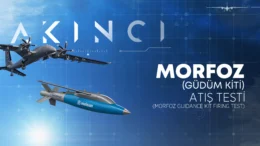 AKINCI scored a direct hit on its target in a firing test with the Morfoz Guidance Kit (MGK)