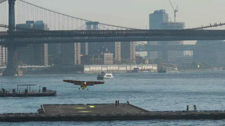 Electra Lands Hybrid-Electric Ultra Short Aircraft at Manhattan Heliport