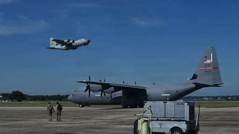 The 403rd Wing relocated its Hercules aircraft Oct. 8 as Hurricane Isaias approaches the U.S. Gulf Coast.